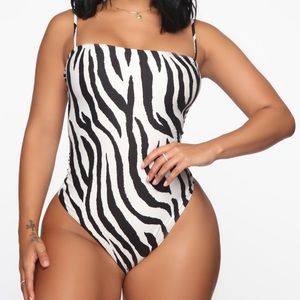 Zebra Print Bodysuit